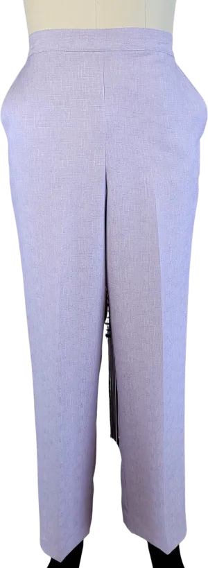 00's Pastel Purple High Waisted Wide Leg Pants with Pockets