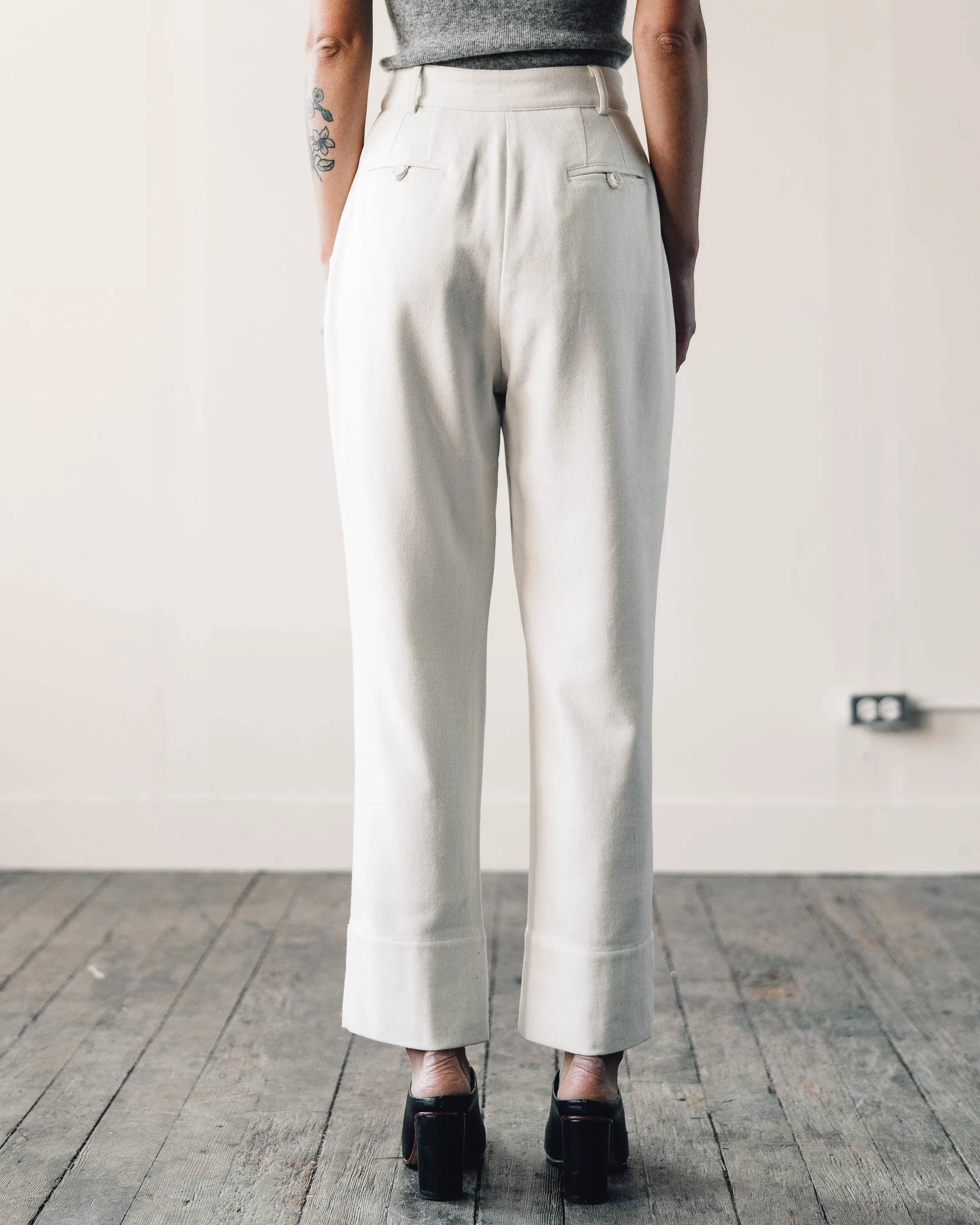 7115 Painter Wool Trouser, Off-White