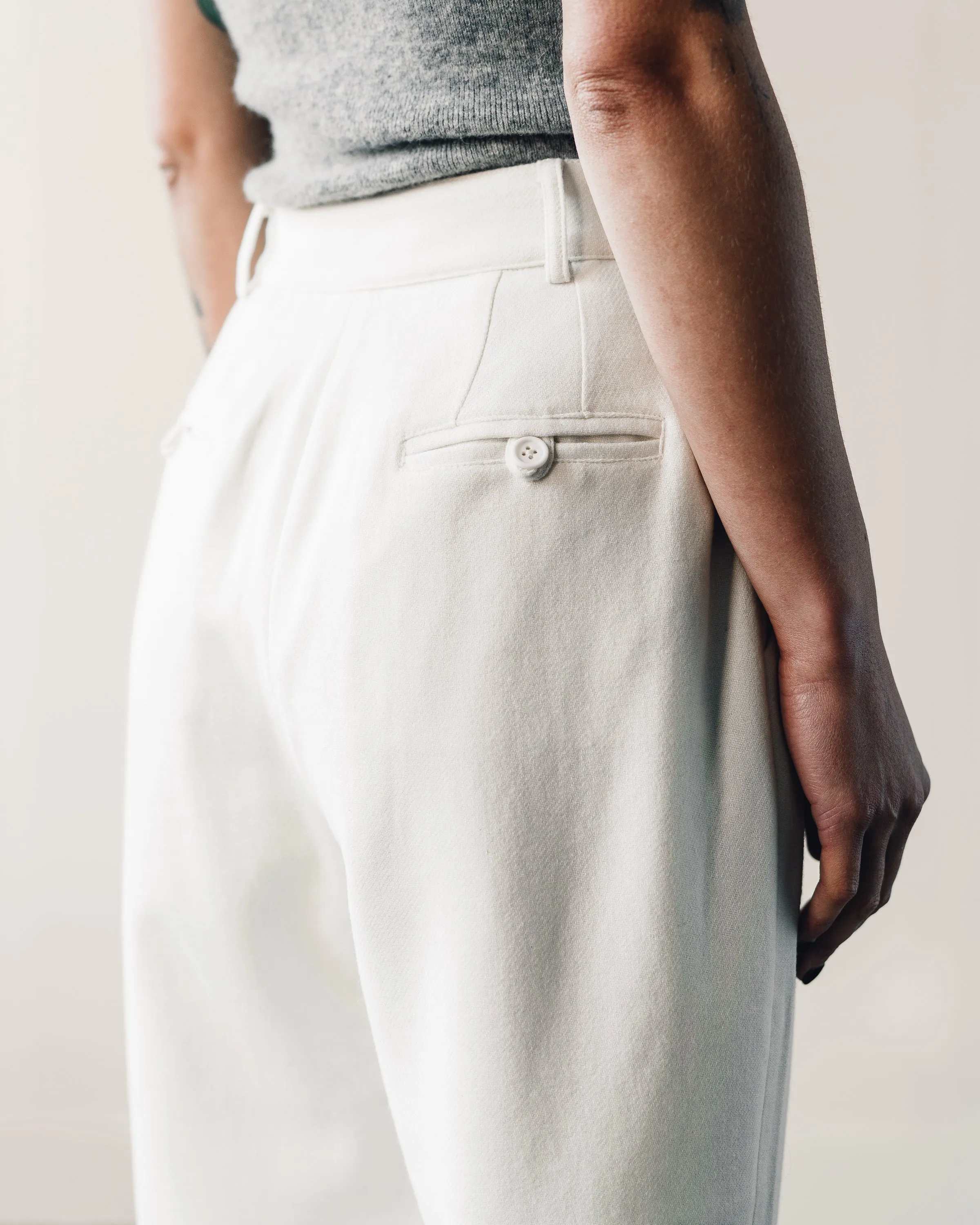 7115 Painter Wool Trouser, Off-White