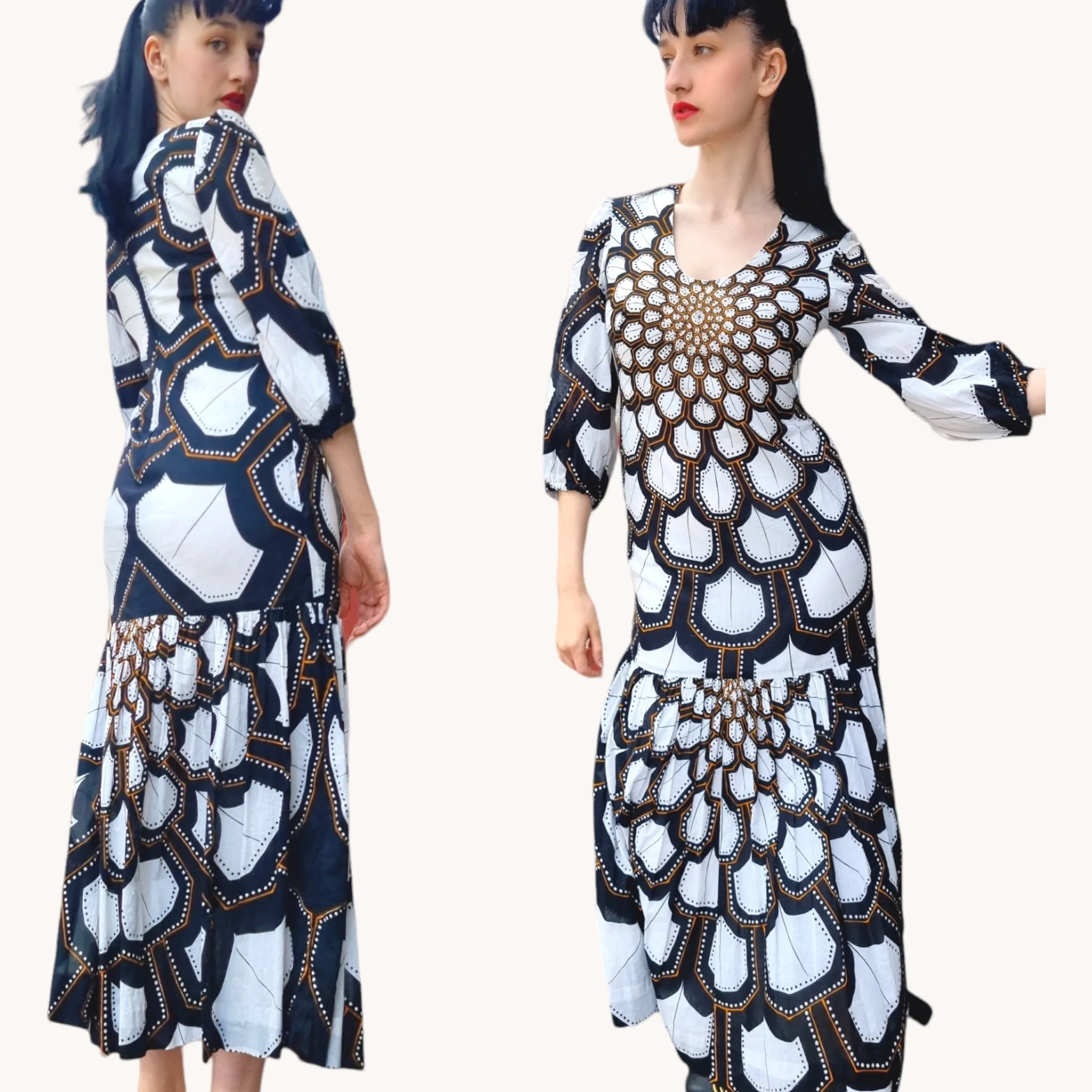 Amazing 1970s vintage dress - S/M