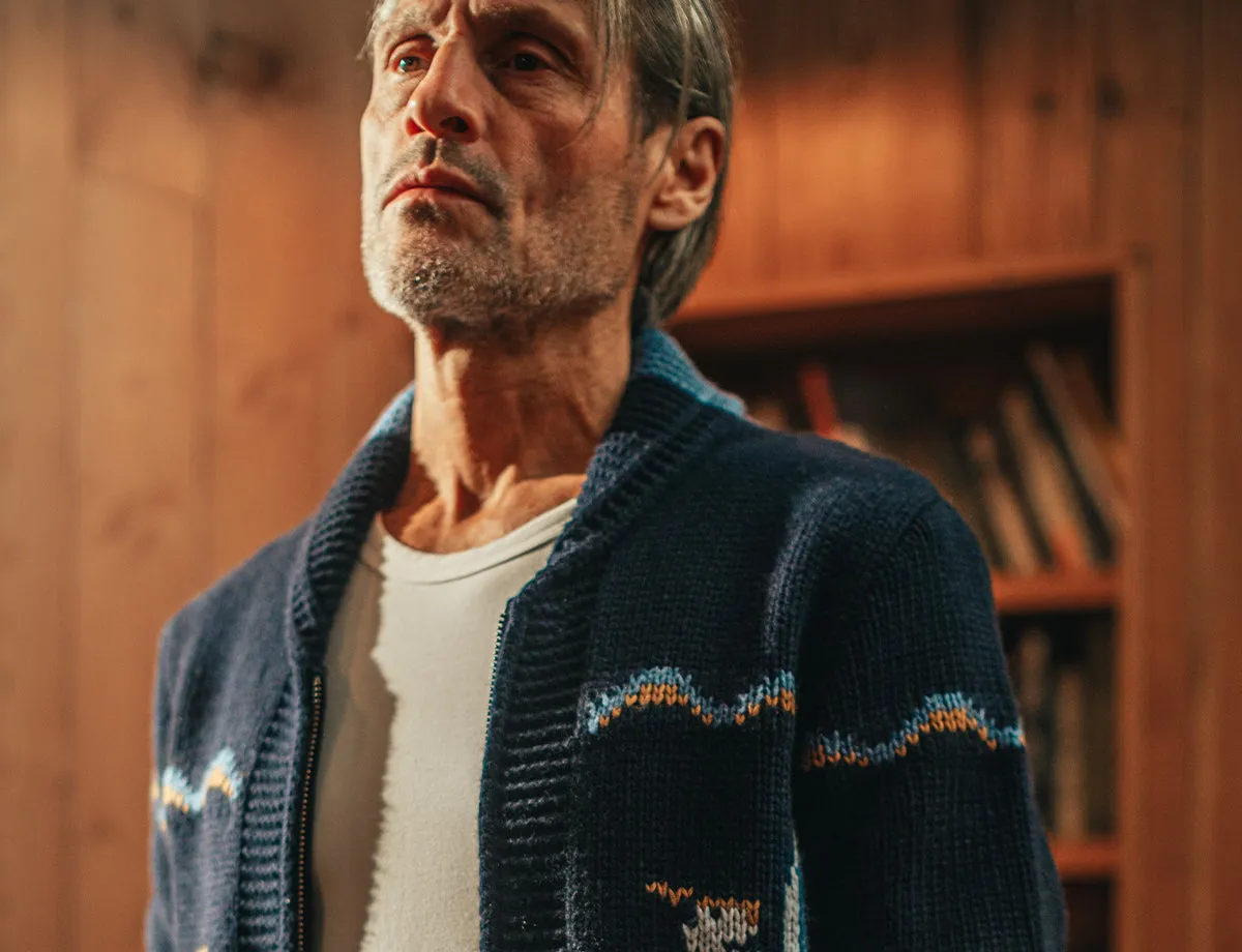 &SONS Crane Cardigan Navy