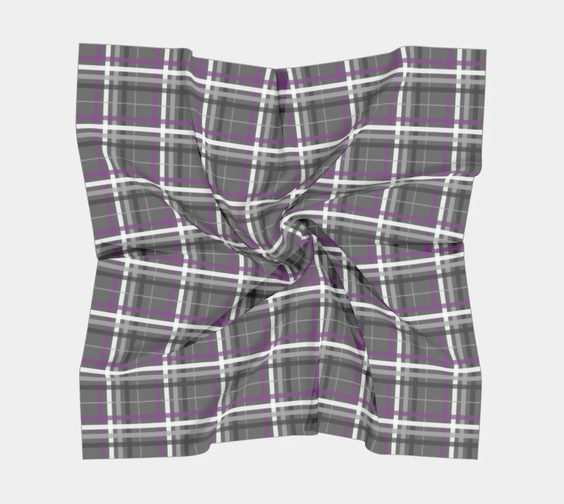 Asexual Plaid Square Scarf
