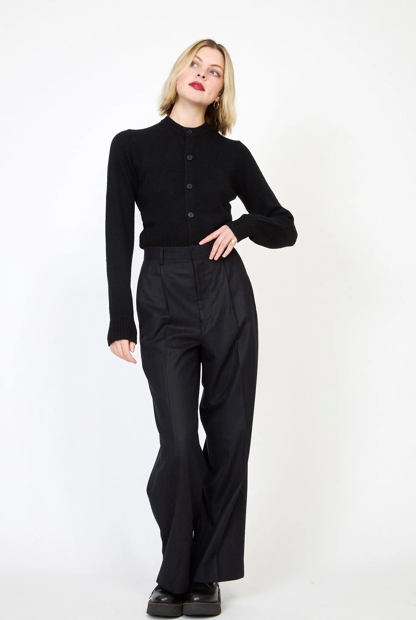 AURALEE Wool Cashmere Silk Knit Cardigan