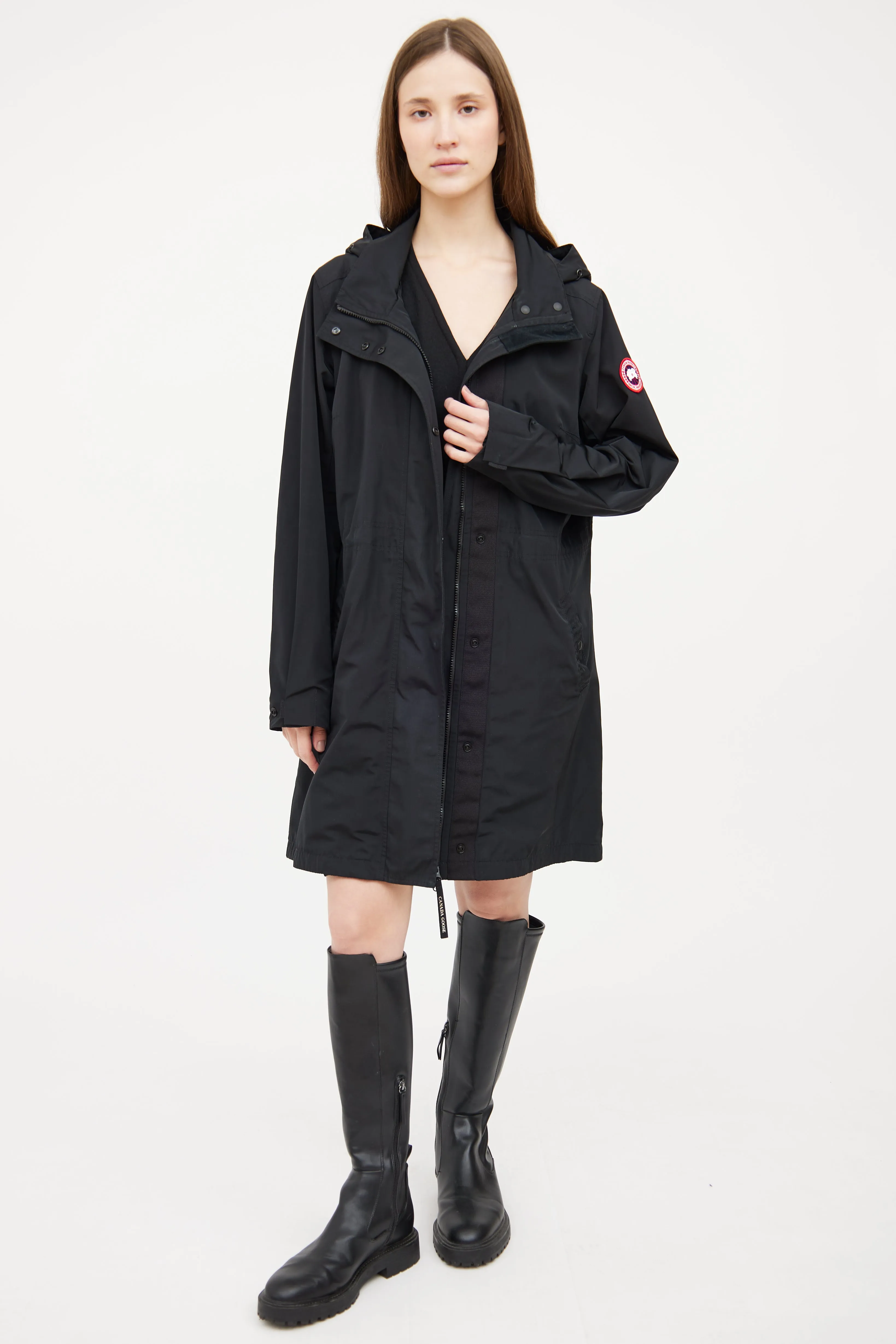 Black Belcarra Shell Coat