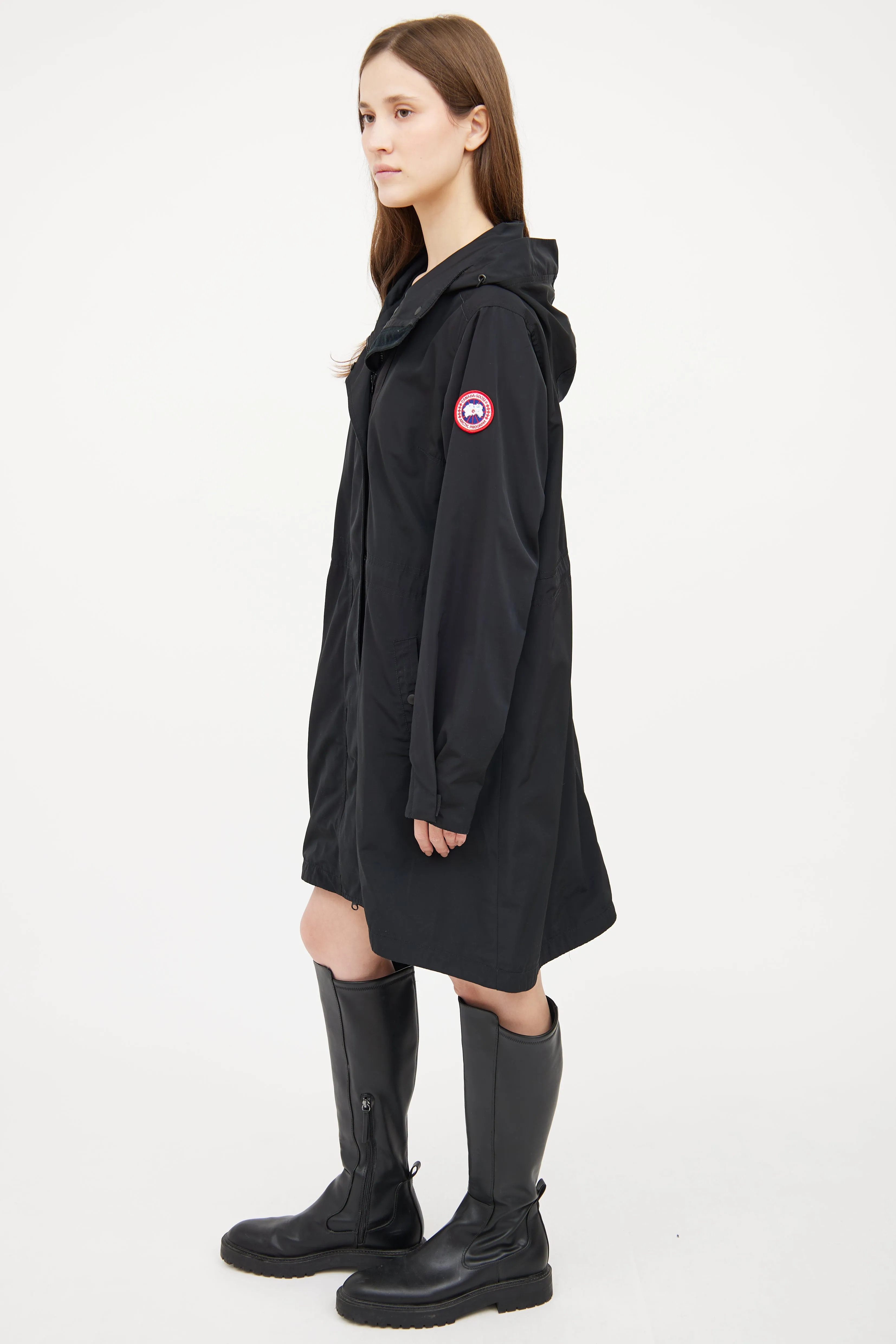 Black Belcarra Shell Coat