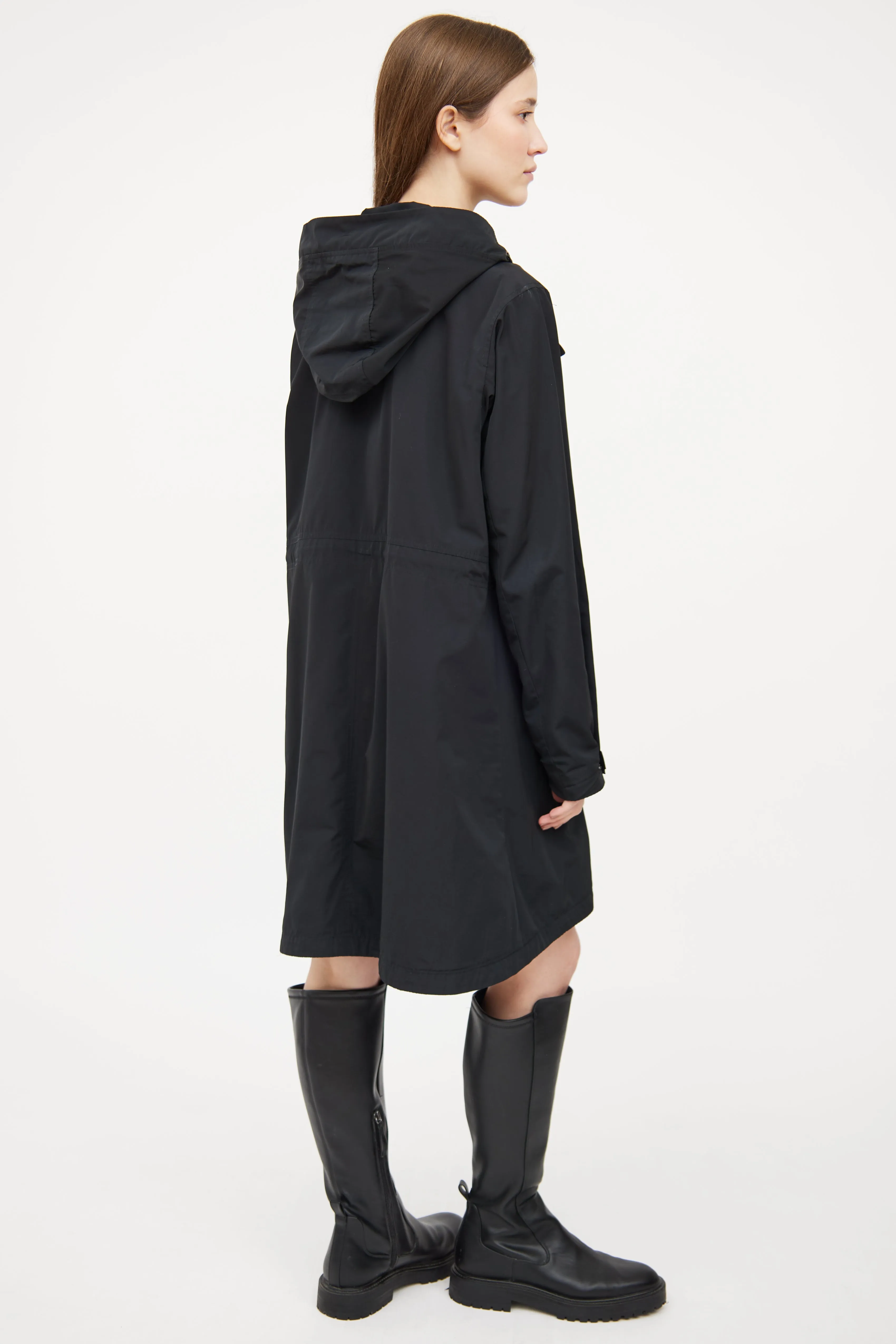 Black Belcarra Shell Coat