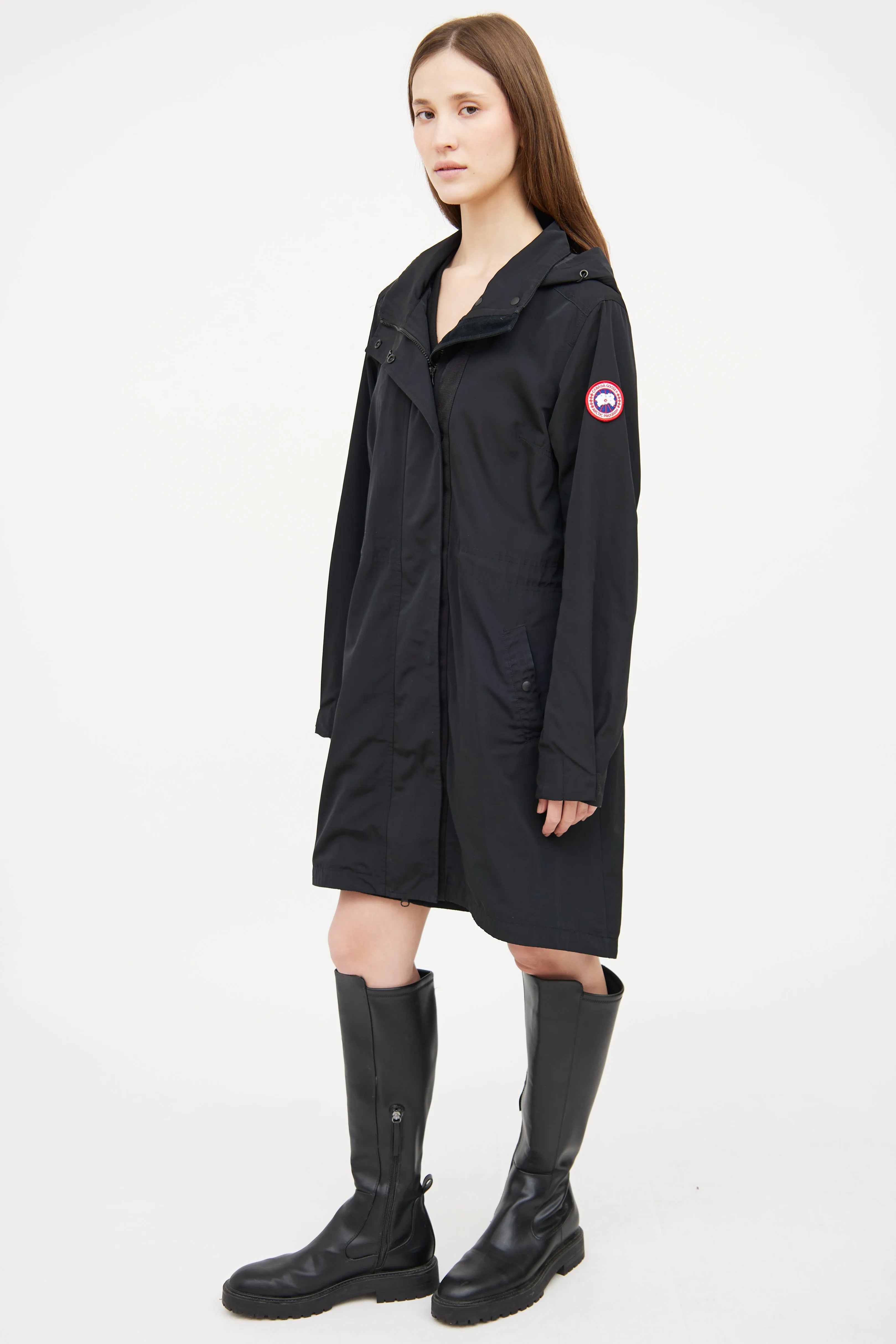 Black Belcarra Shell Coat