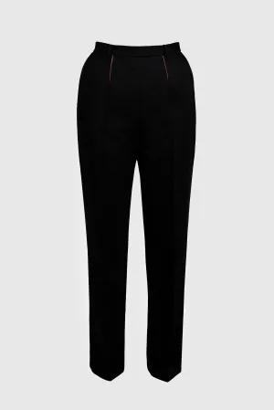 Black Wool Trousers