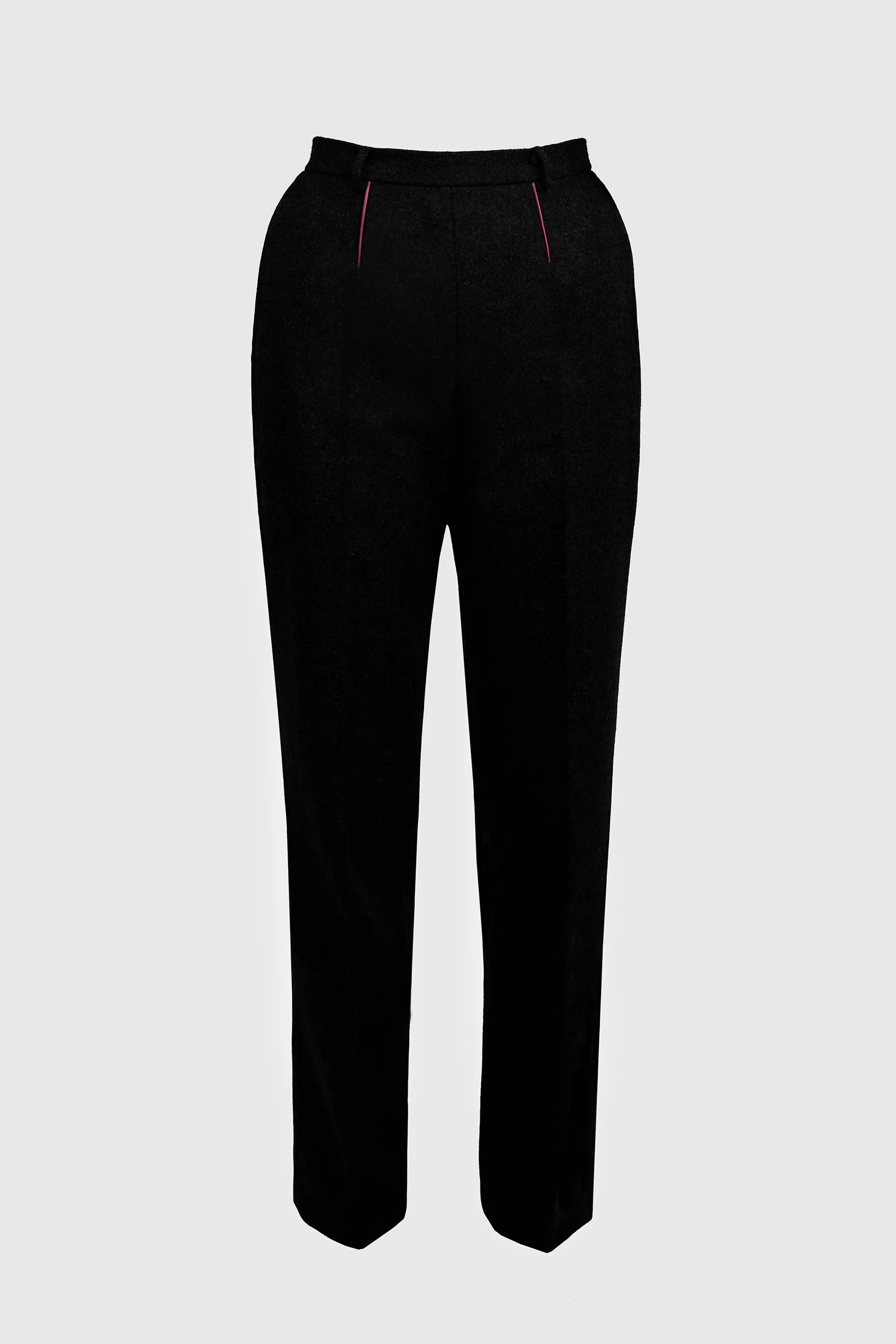 Black Wool Trousers