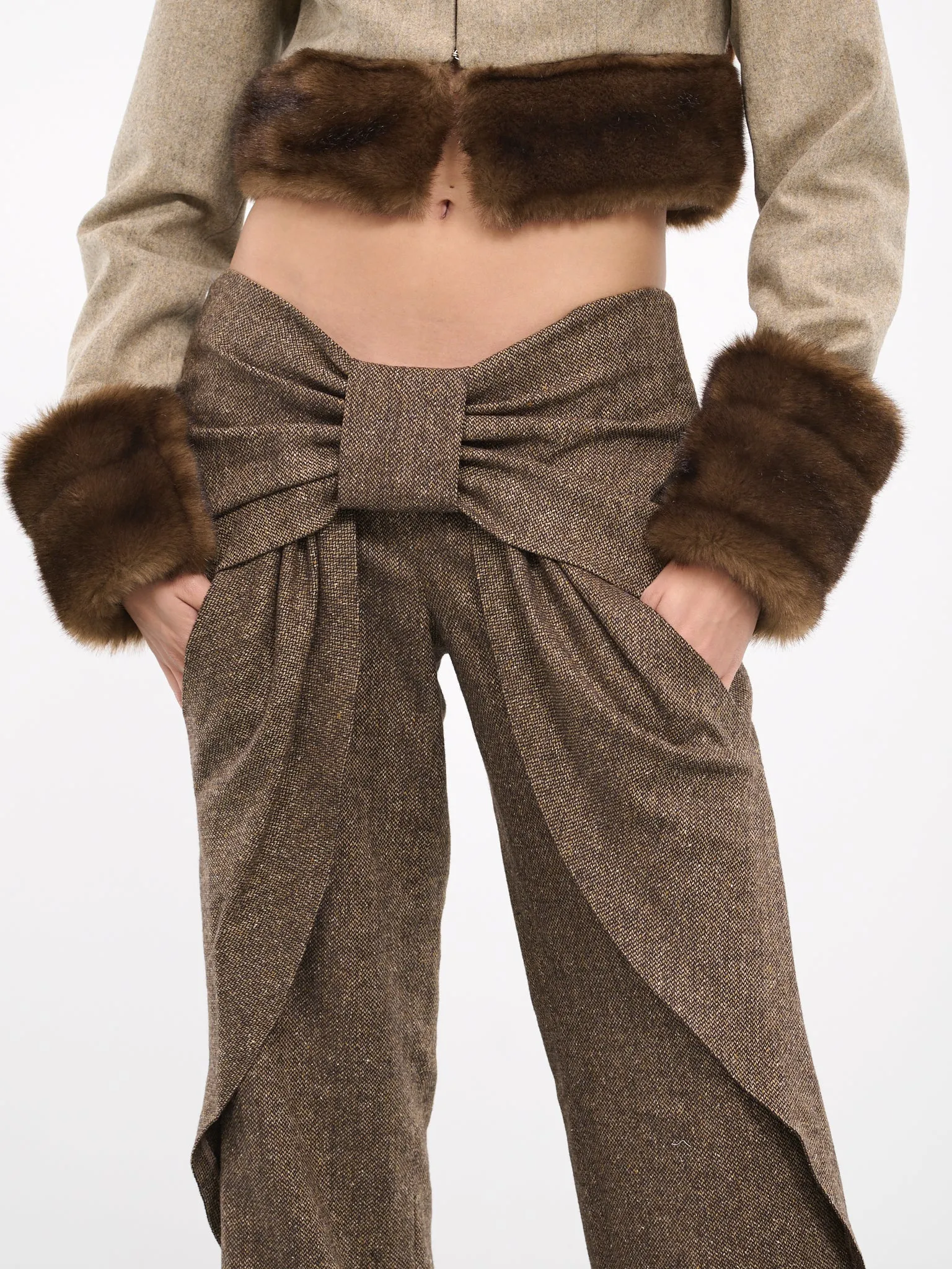 Bow Trousers (SN02-BROWN)