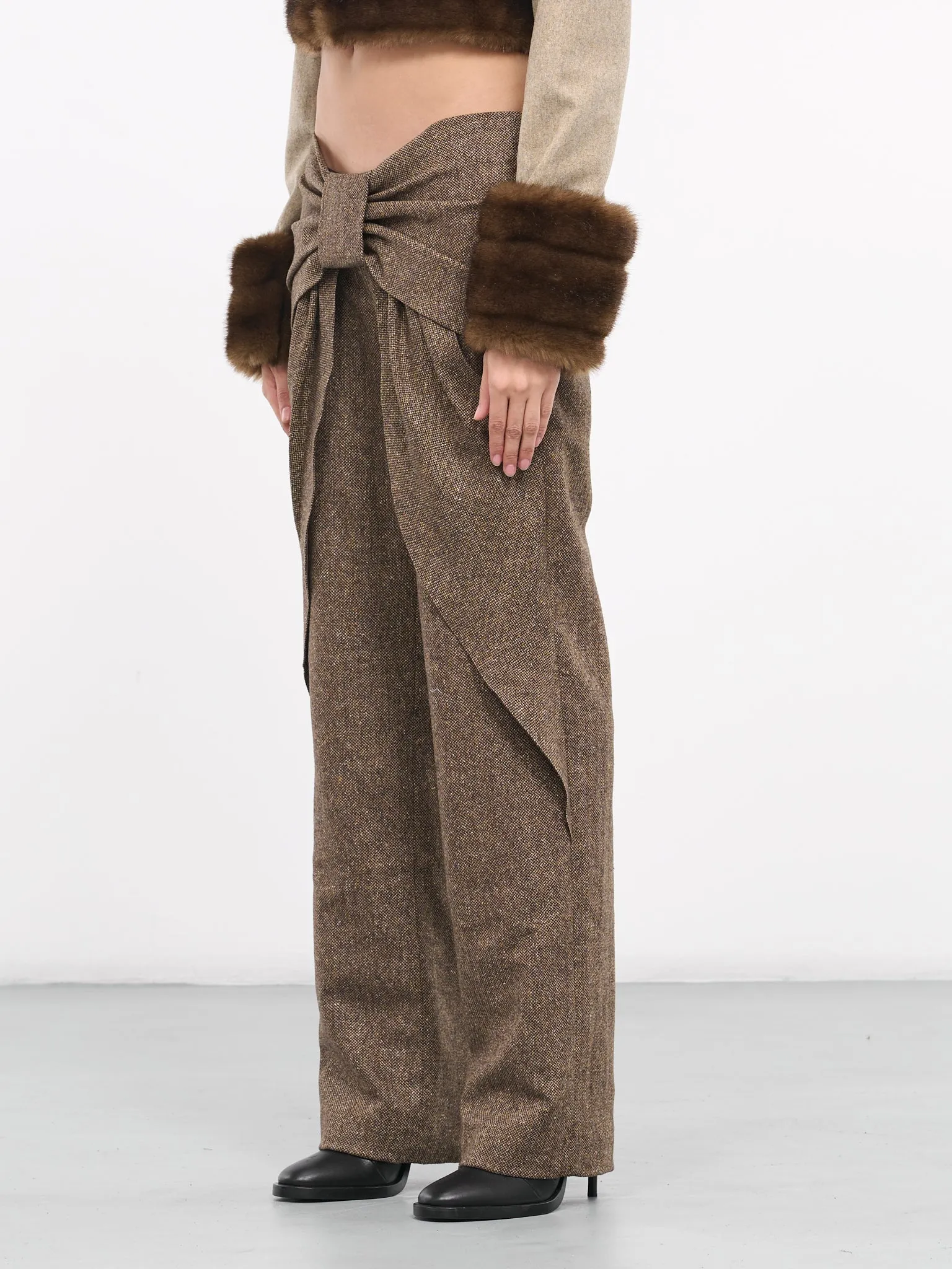 Bow Trousers (SN02-BROWN)