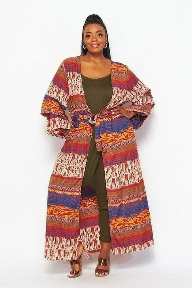 Brown Aztec Cardigan