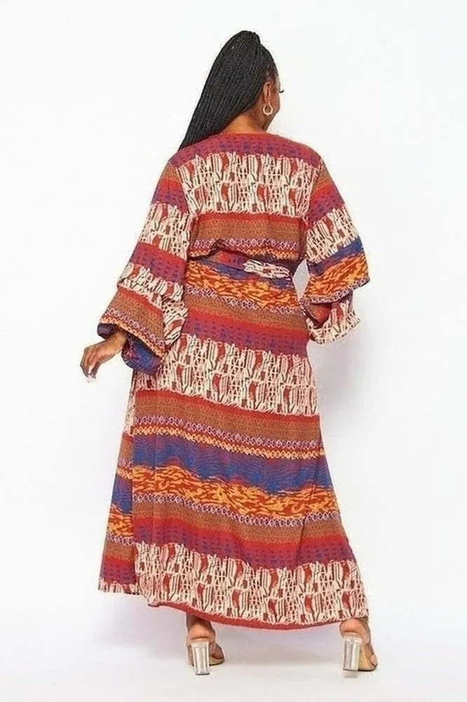 Brown Aztec Cardigan