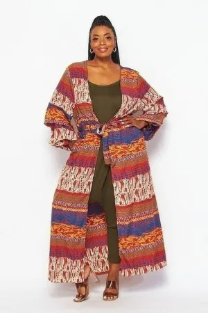 Brown Aztec Cardigan