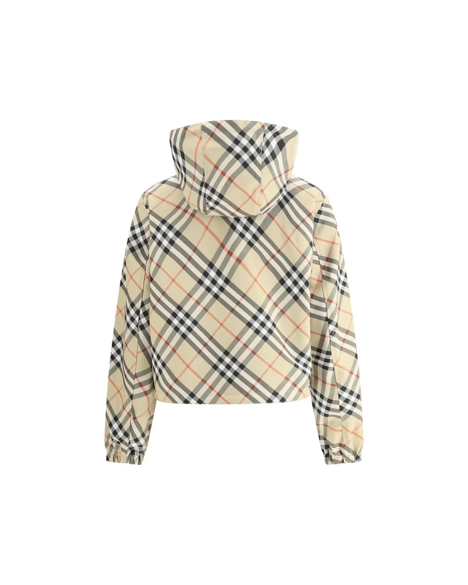 Burberry Reversible Jacket with Adjustable Hood and Zippered Pockets