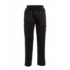 Chef Works Unisex Classic Fit Cargo Chefs Trousers Black XS