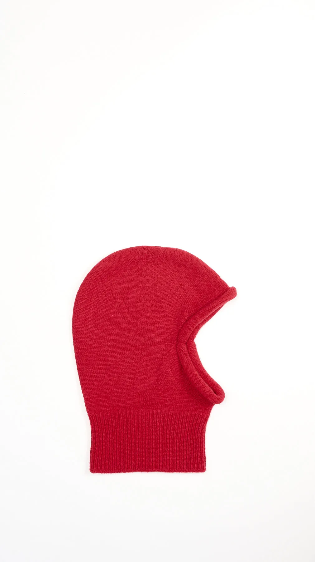 Chunky Wool Acc Balaclava in Red Nadeshiko