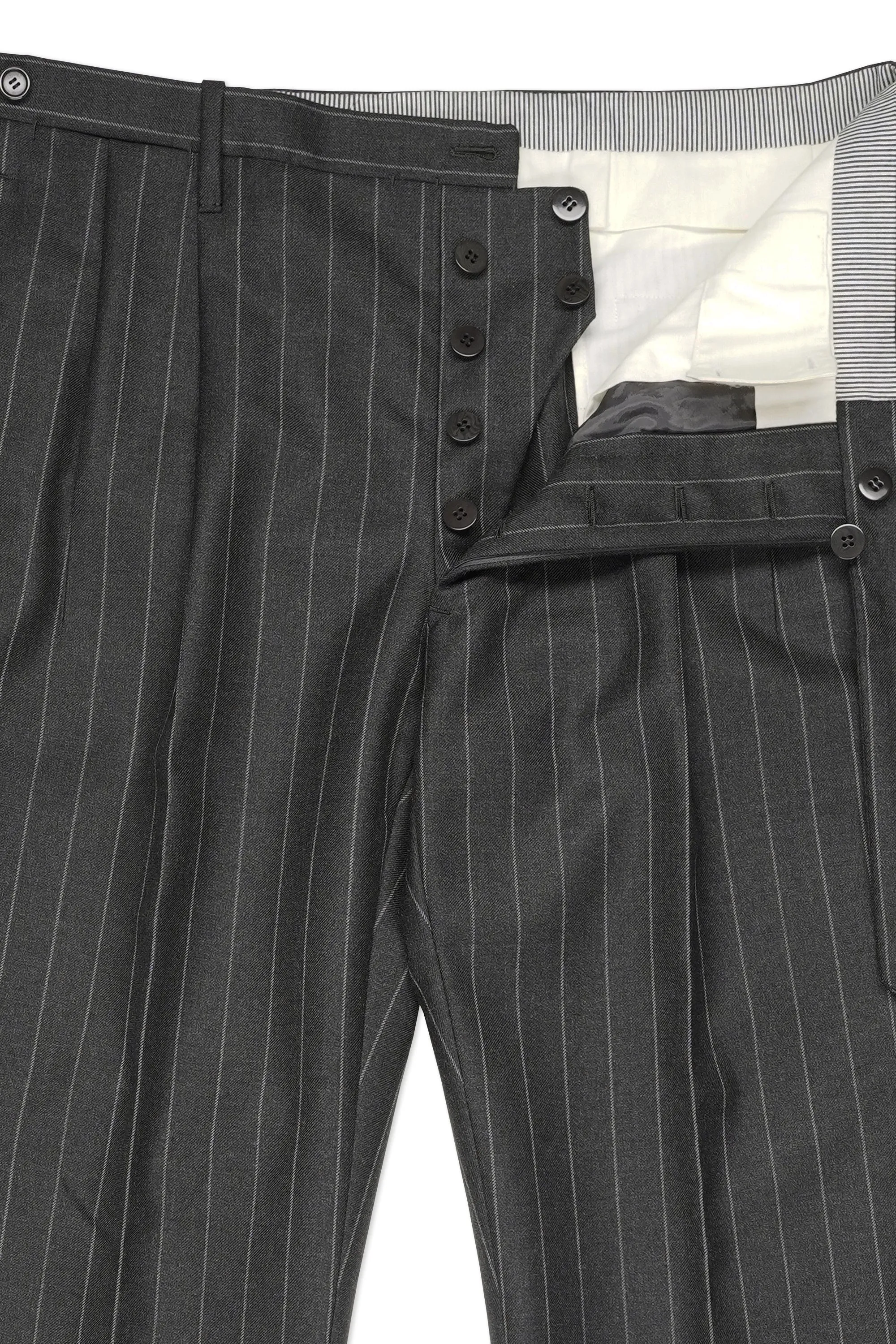 Ciccio Charcoal Chalkstripe Wool Suit