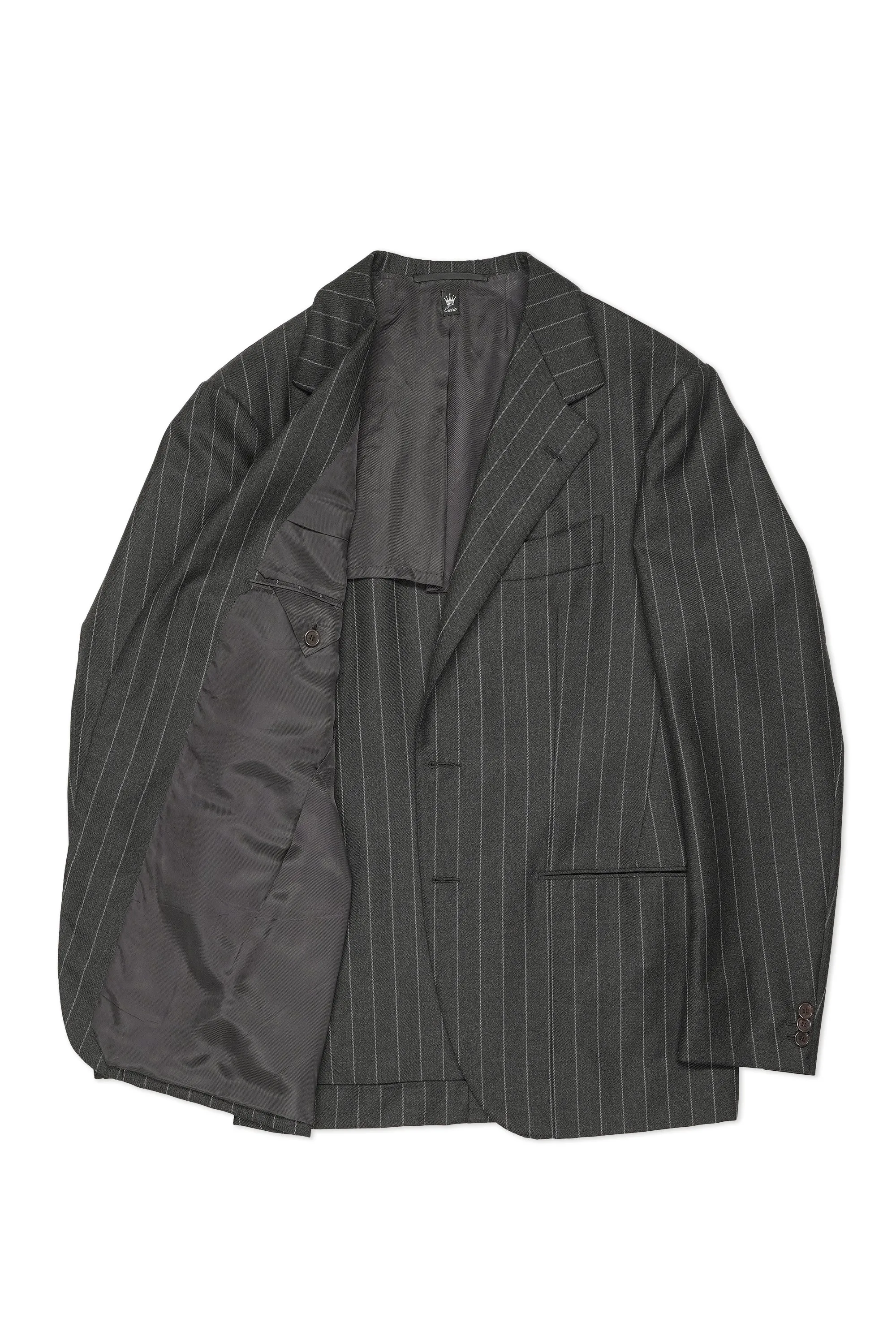 Ciccio Charcoal Chalkstripe Wool Suit