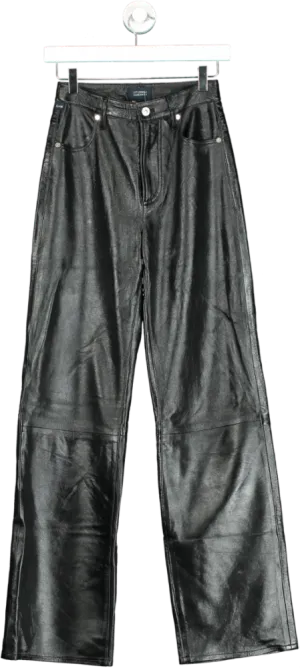 Citizens of Humanity Black Leather Trousers Size 23