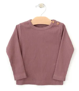 City Mouse Ribbed L/S Tee - Orchid