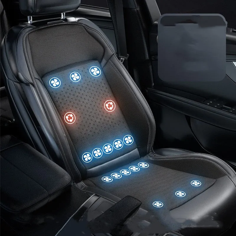 Color: Monochrome black - Car Cold Air Breathable Heat