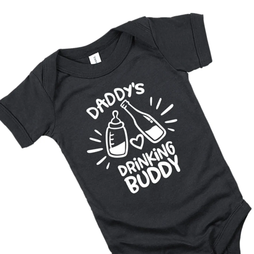 Daddy's Drinking Buddy Baby Romper