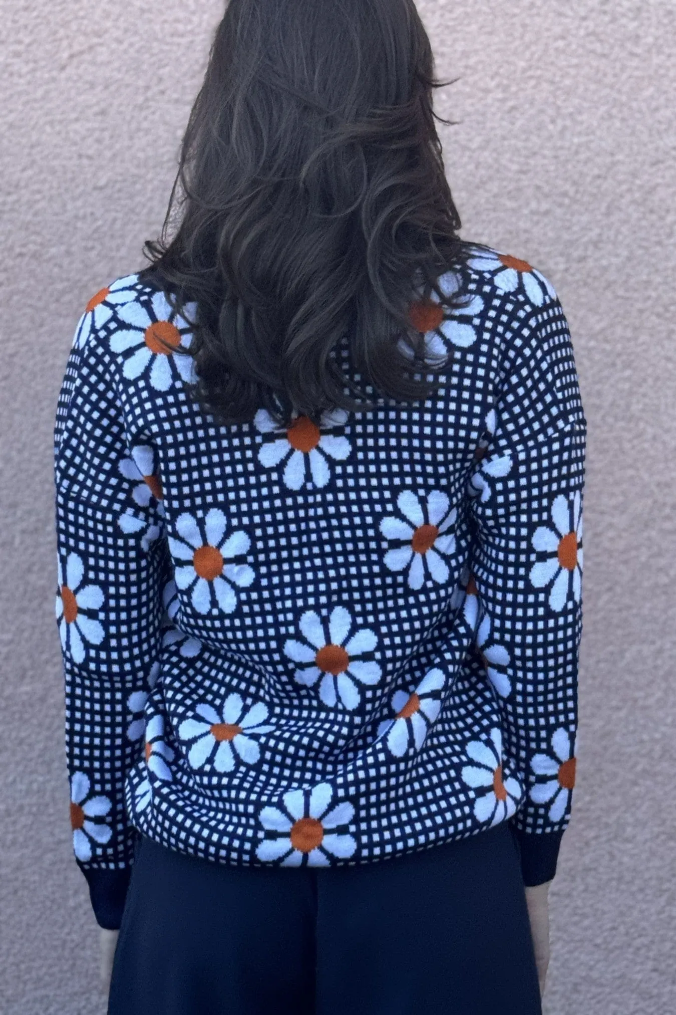 Daisy Navy Cardigan