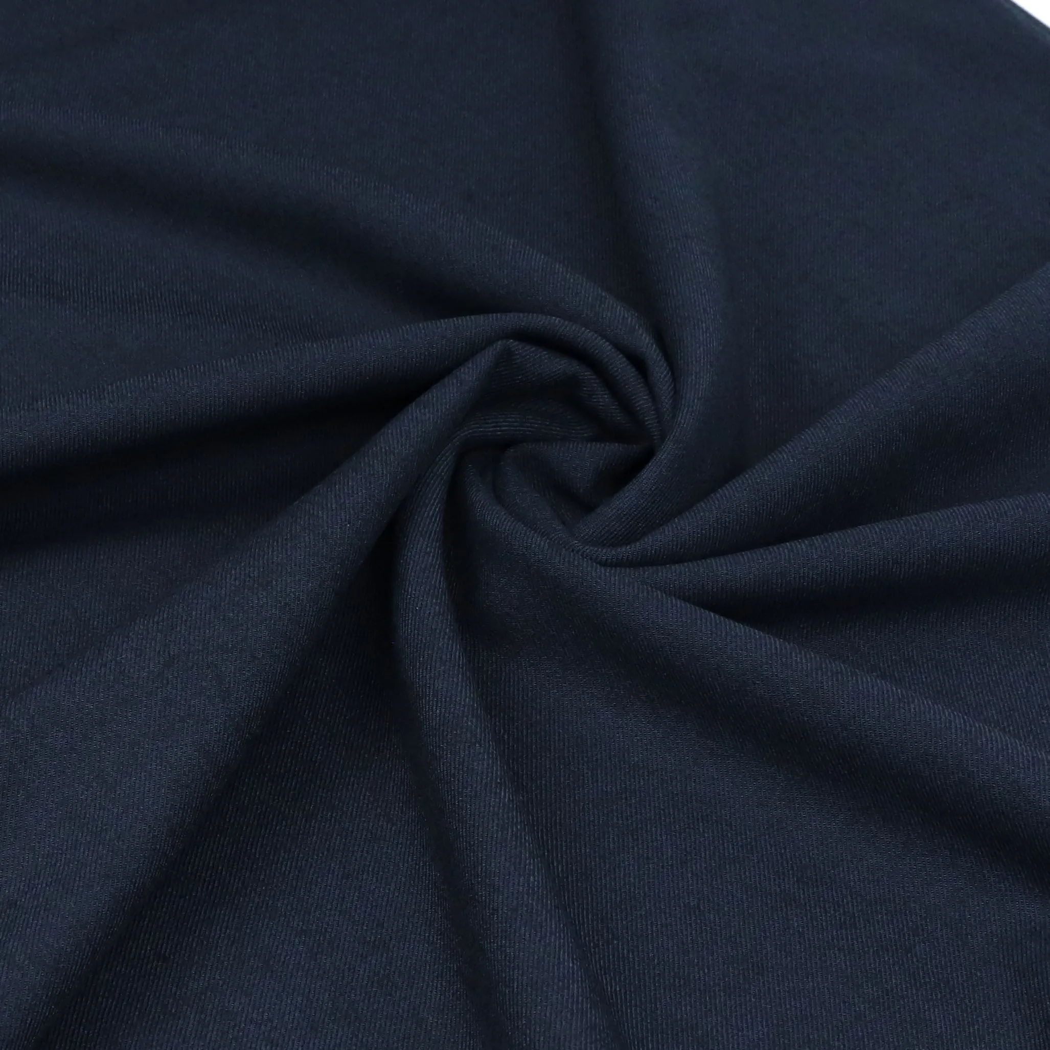 Deadstock Wool Twill Suiting - Blue   Black