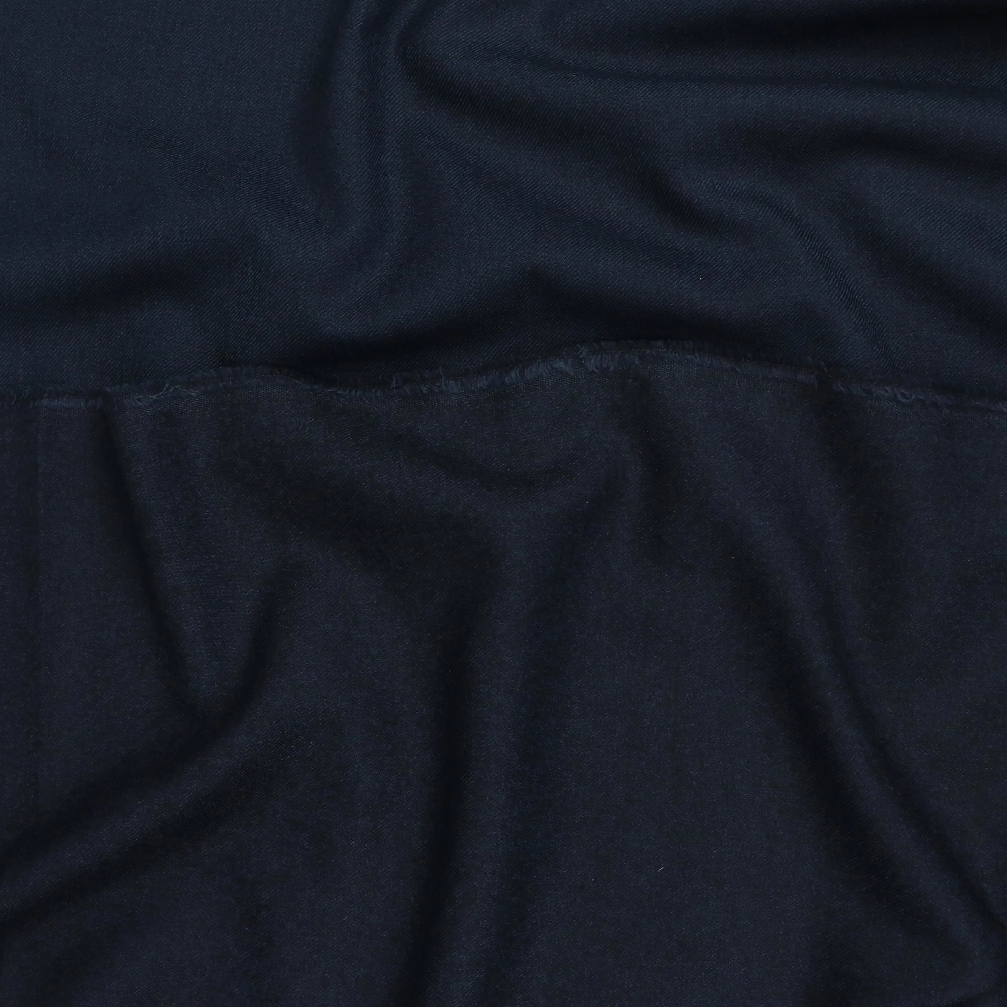 Deadstock Wool Twill Suiting - Blue   Black