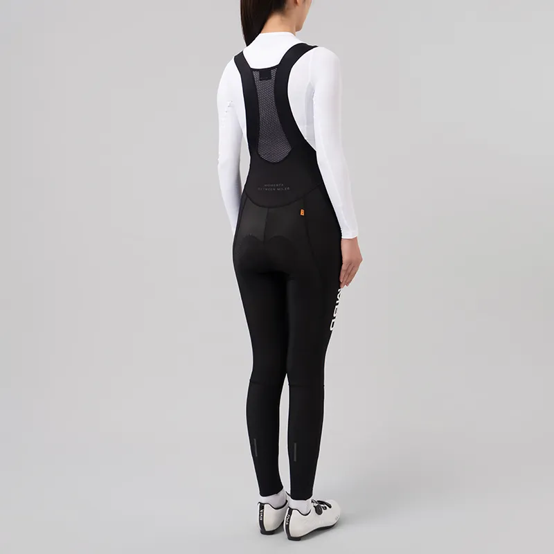 Delicacy Women's All Road Thermal  Bibs Tights -Black