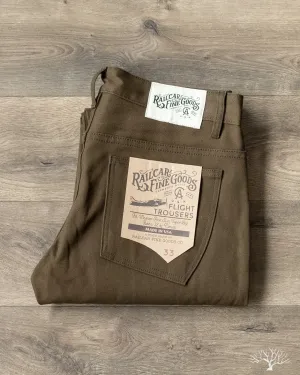 Duck Canvas Flight Trousers - Seaweed Green