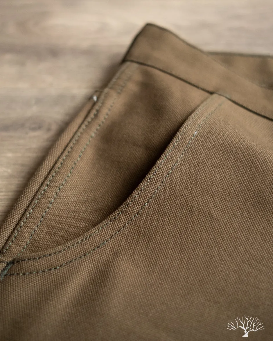 Duck Canvas Flight Trousers - Seaweed Green