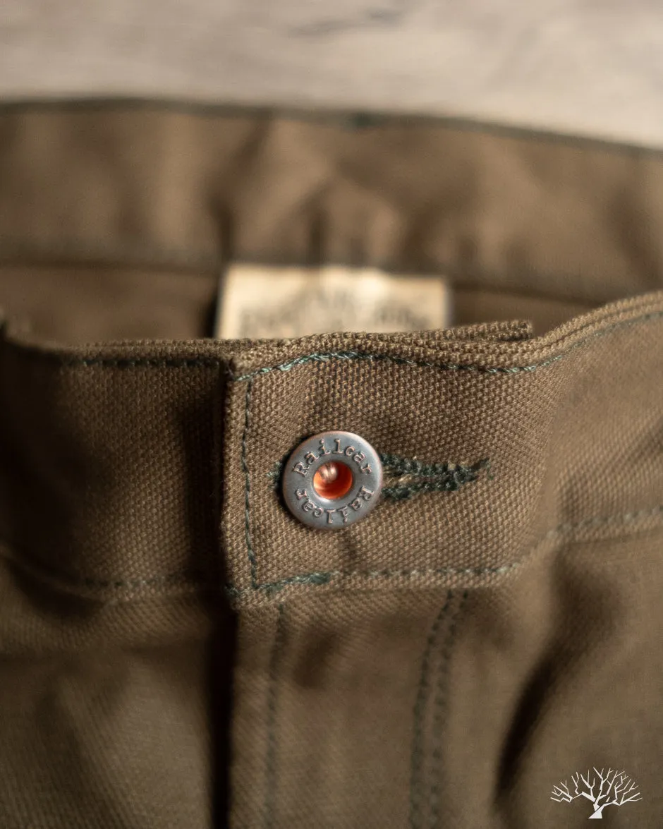 Duck Canvas Flight Trousers - Seaweed Green