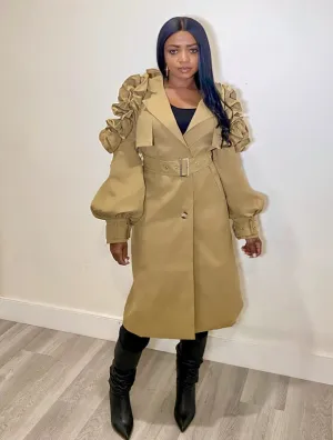 EARLY ARRIVAL TRENCH COAT (XL 1X 2X) 2 COLORS