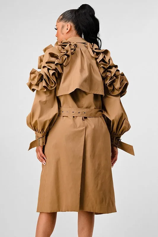 EARLY ARRIVAL TRENCH COAT (XL 1X 2X) 2 COLORS