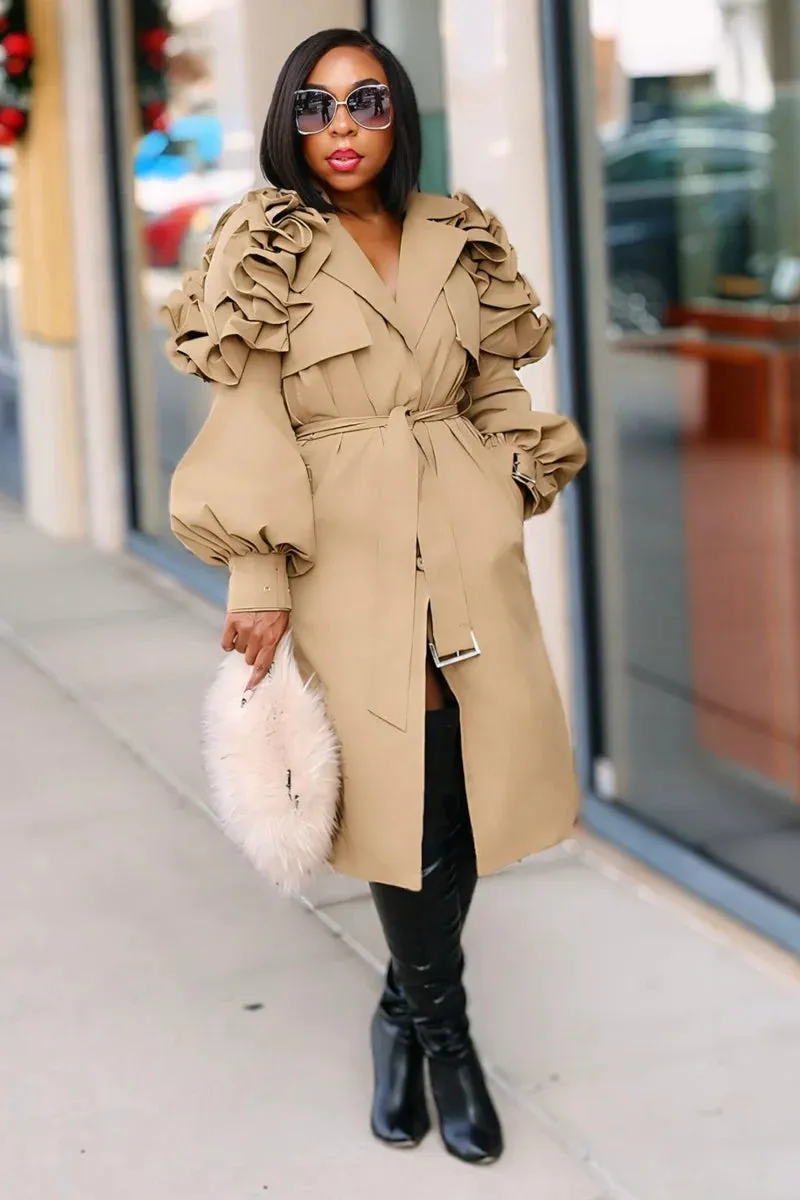 EARLY ARRIVAL TRENCH COAT (XL 1X 2X) 2 COLORS