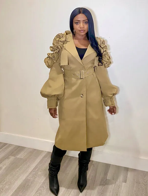 EARLY ARRIVAL TRENCH COAT (XL 1X 2X) 2 COLORS
