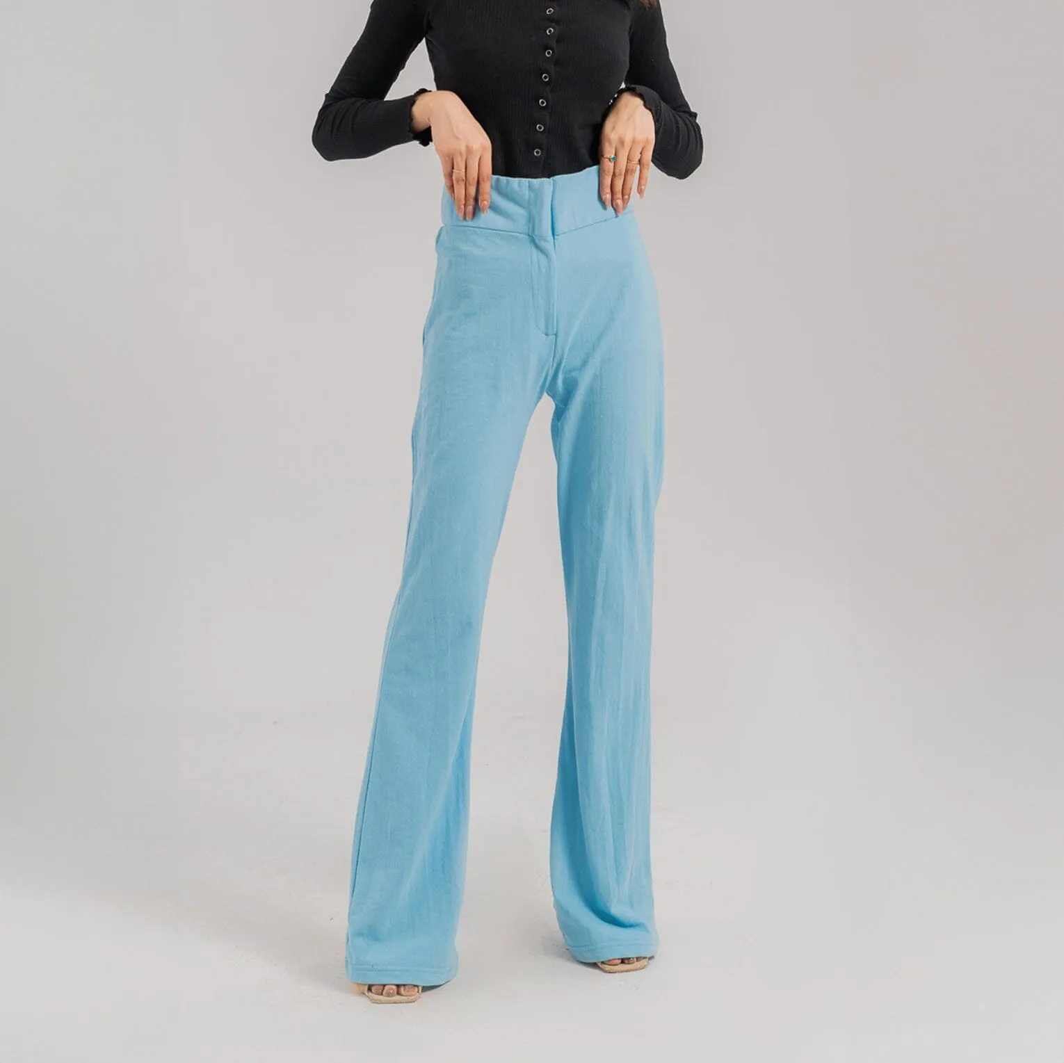East West Women's Pique Flared Trousers
