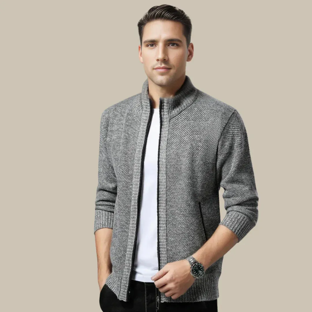 Eelco - Trendy Cardigan met Ritssluiting