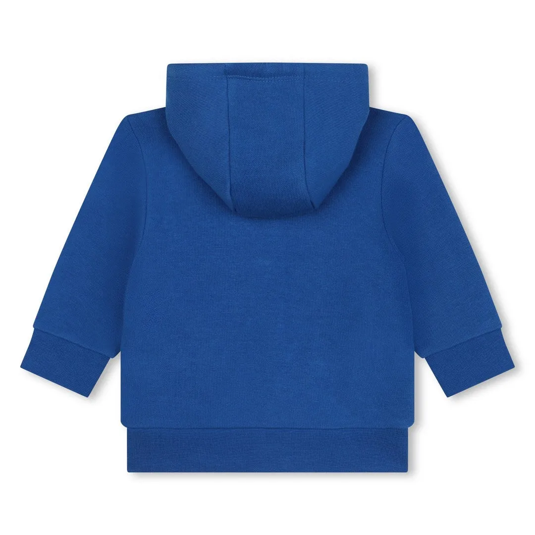 Electric Blue Hooded Cardigan