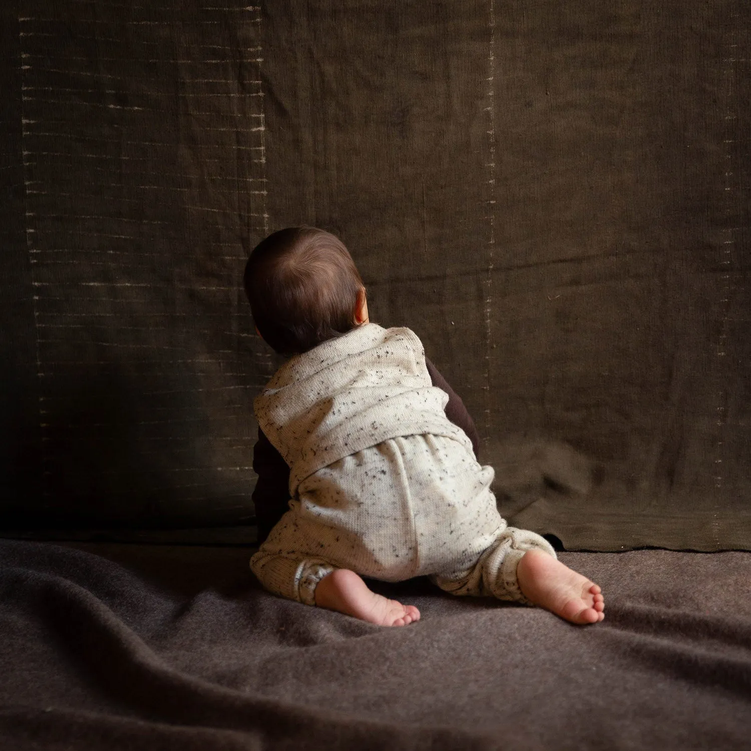 Emu Baby & Kids Trousers - Merino Wool Speckle - Quail