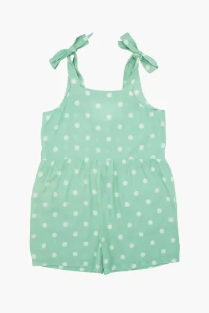 Feather 4 Arrow Beach Daze Girls Shorts Romper - Sage