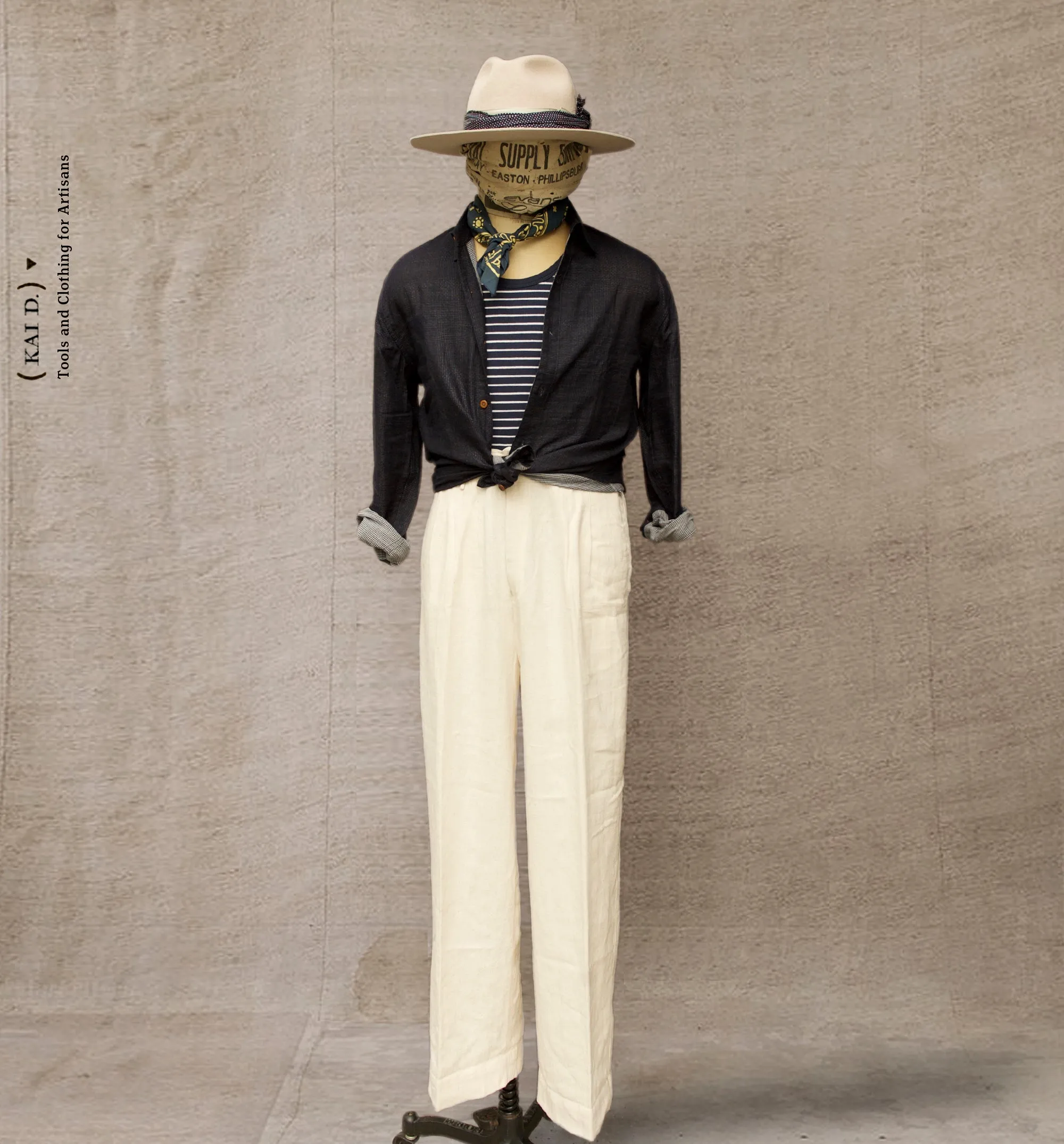 Ferrara Trousers - Undyed Cotton - M (31)