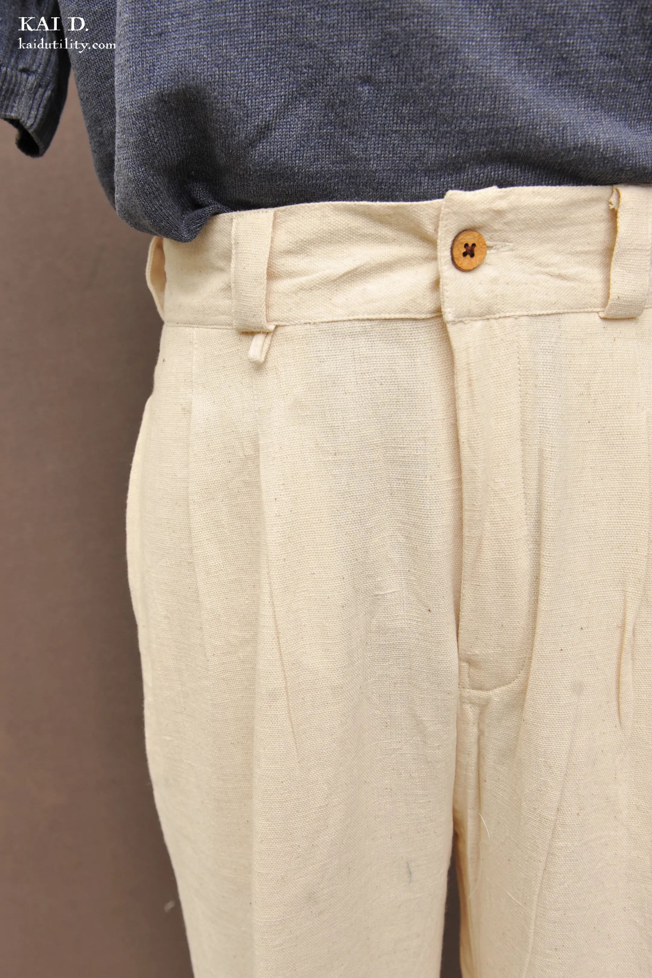 Ferrara Trousers - Undyed Cotton - M (31)
