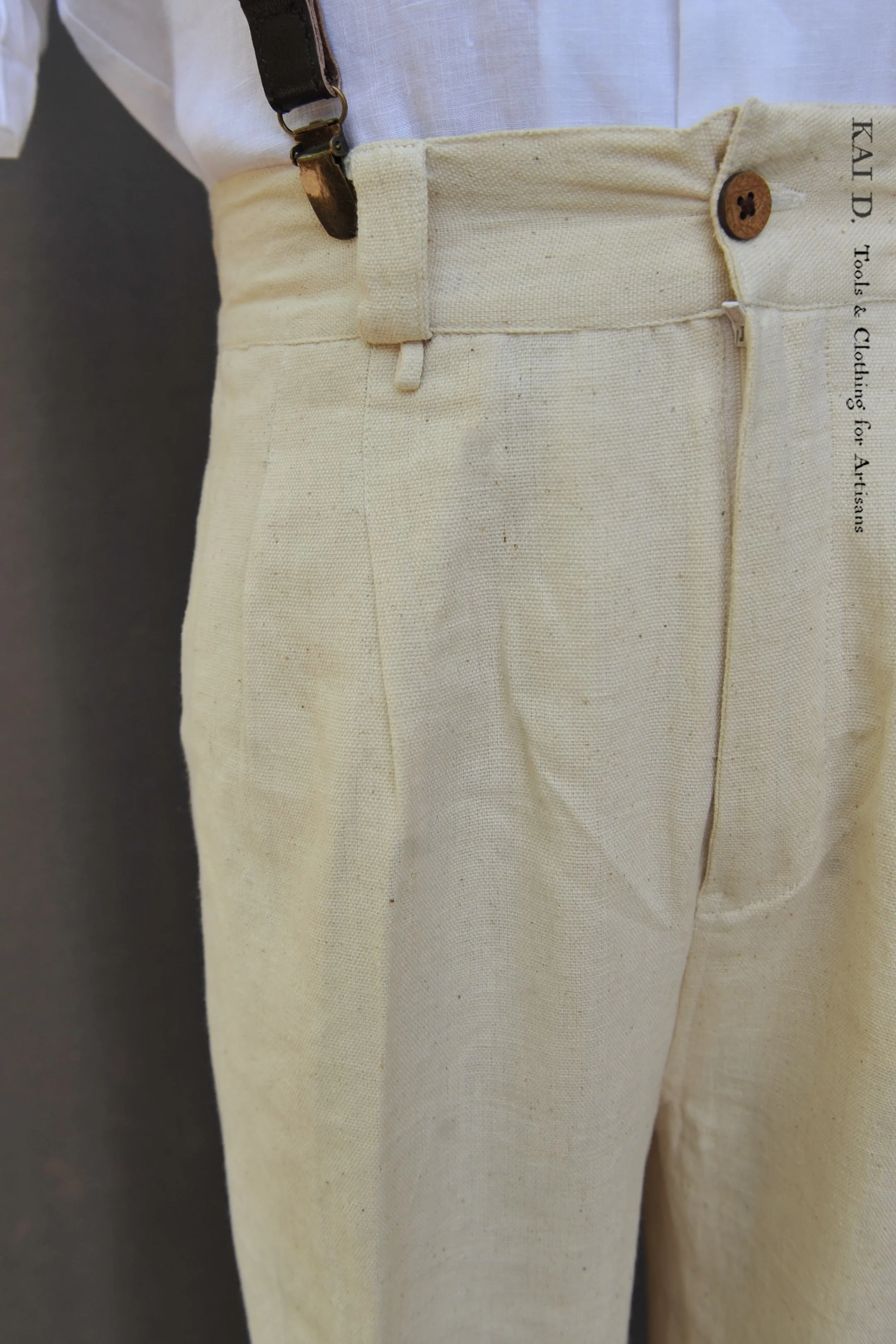 Ferrara Trousers - Undyed Cotton - M (31)