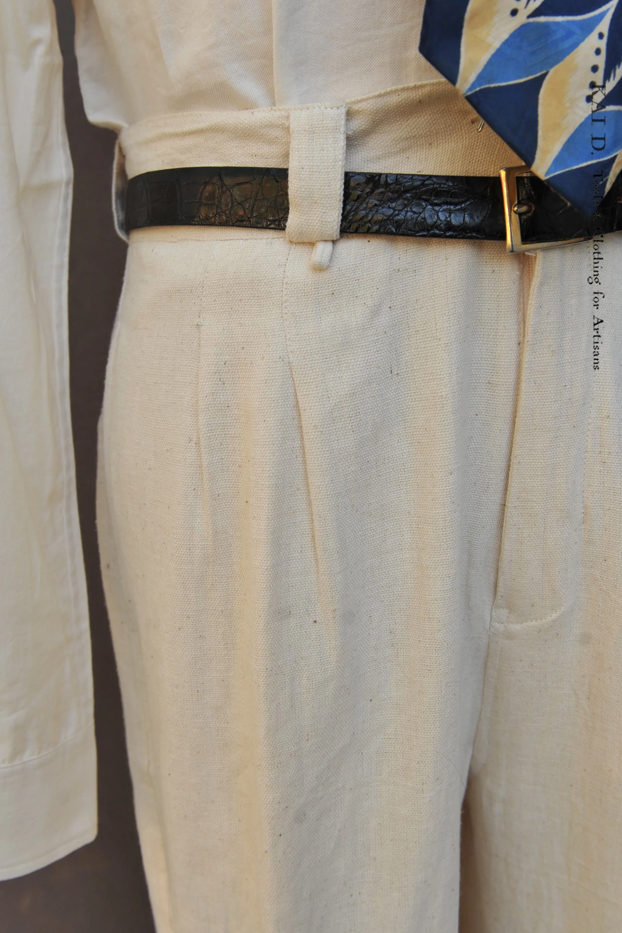 Ferrara Trousers - Undyed Cotton - M (31)
