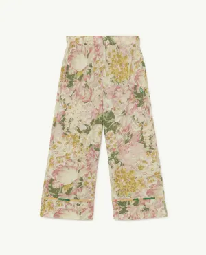 Flowers White Antelope Pants