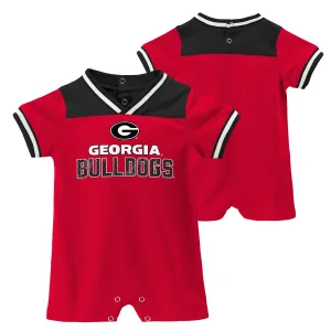 Georgia Bulldogs Baby Boy Runback Romper