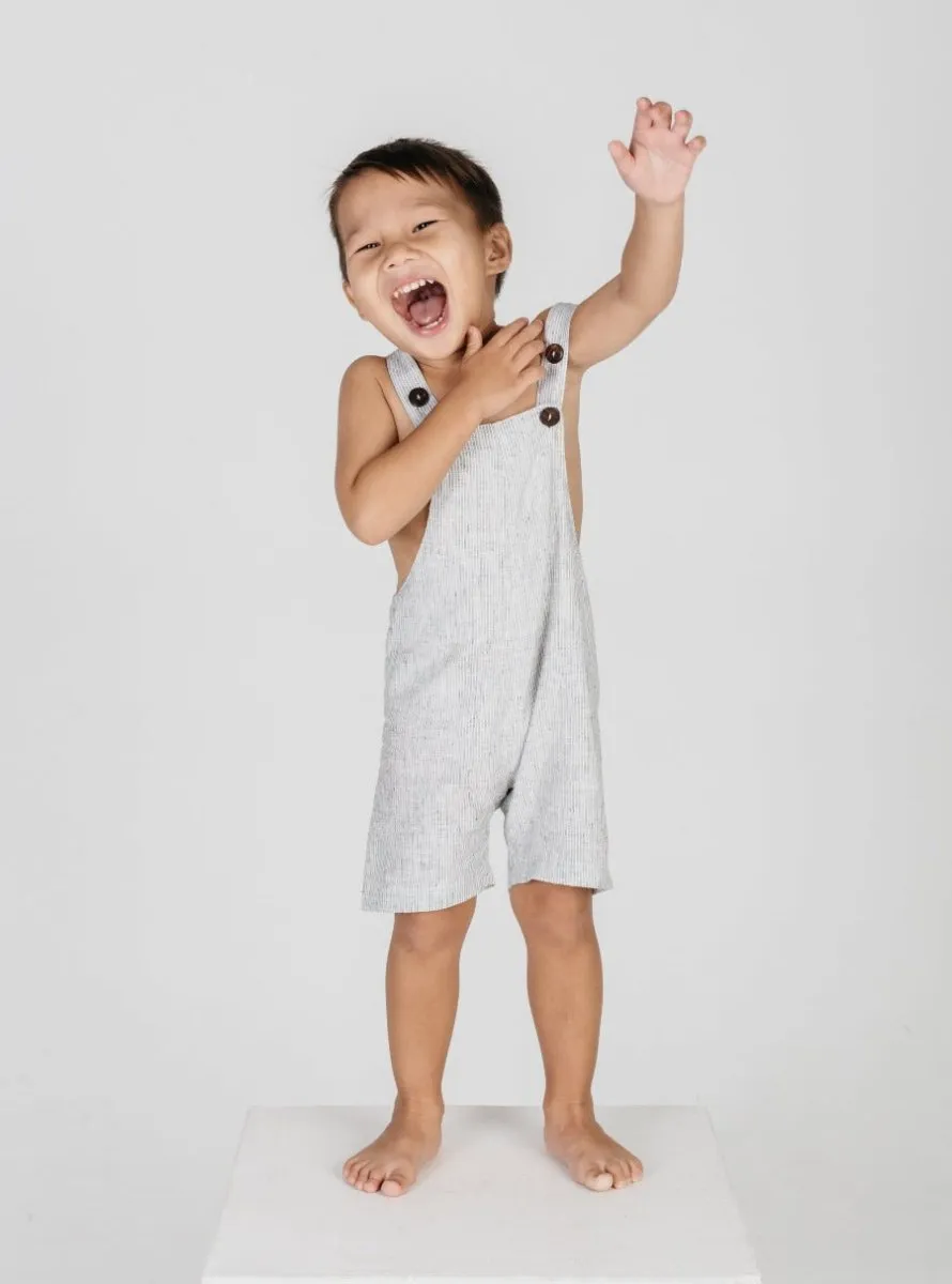 Hemp romper for babies & toddlers in Gray